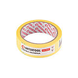 Стрічка малярська 30 мм, 20 м, жовта INTERTOOL DM-3020, фото 3