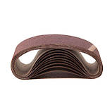 Стрічка шліфувальна 75*457 мм, зерно 120, уп. 10 шт INTERTOOL BT-0312, фото 2