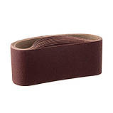 Стрічка шліфувальна 75*457 мм, зерно 120, уп. 10 шт INTERTOOL BT-0312, фото 3