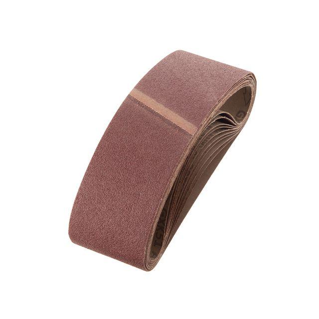 Стрічка шліфувальна 75*533 мм, зерно 100, уп. 10 шт INTERTOOL BT-0410, фото 1