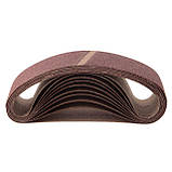 Стрічка шліфувальна 75*533 мм, зерно 100, уп. 10 шт INTERTOOL BT-0410, фото 2