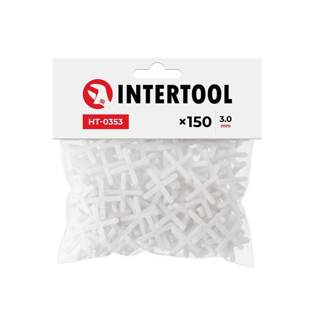 Набір дистанційних хрестиків для плитки 3,0 мм / 150 шт INTERTOOL HT-0353