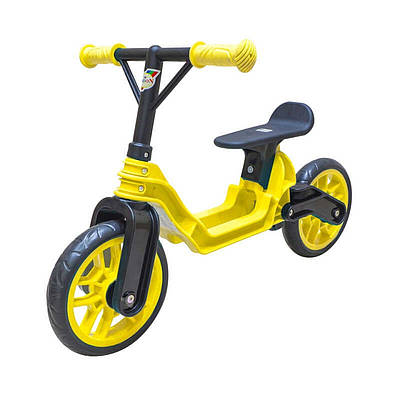 Дитячий біговел Orion 503, жовтий, з регульованим кермом і безшумними колесами