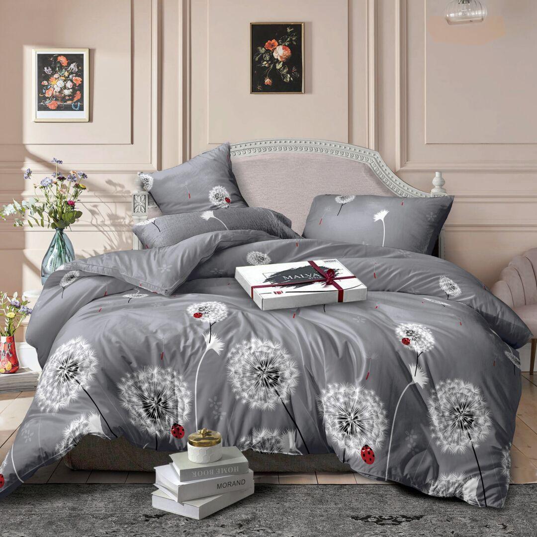 Двоспальний (Поліестер) | Комплект постільної білизни "Dandelions" | Простирадло 180х220 см, фото 1