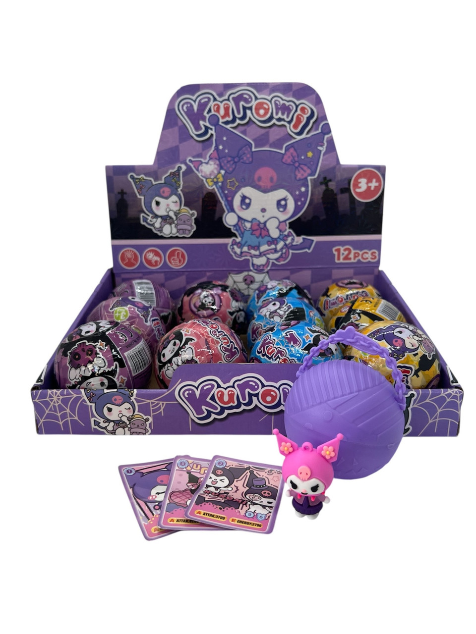 Іграшка Kuromi та картки у шарі 7.5 см.