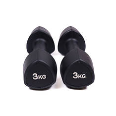 Гантелі з уретановим покриттям 3 кг Generation Fitness FF51D6C-3kg (пара)
