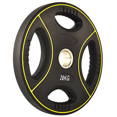 Олімпійський диск уретановий Generation Fitness 20 кг 51 мм, фото 3