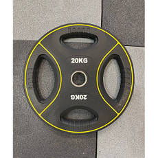 Олімпійський диск уретановий Generation Fitness 20 кг 51 мм, фото 4