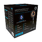 Вентилятор 2 в 1 з функцією обігріву F740 Tuya WiFi Smart X-LINE, фото 11