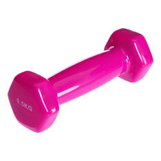 Гантель для фітнесу з вініловим покриттям Generation Fitness FF51D3A-0.5kg (рожевий)