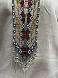 Гердан жіноча прикраса бісер маки український ручної роботи, фото 3