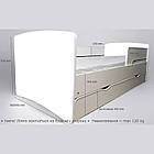 Ліжко для дівчинки Балерина з шухлядою на ламелях + захисний бортик, фото 2