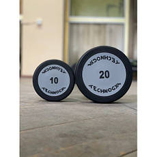 Набір прямих фіксованих штанг від 10 - 50 кг крок 5 вага 270 кг Technogym, фото 3