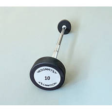 Набір прямих фіксованих штанг від 10 - 50 кг крок 5 вага 270 кг Technogym, фото 5