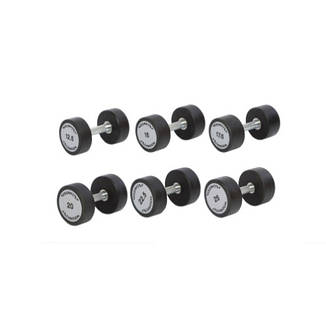 Гантельний ряд Technogym від 12.5 - 25 кг крок 2.5 кг 6 пар, фото 1