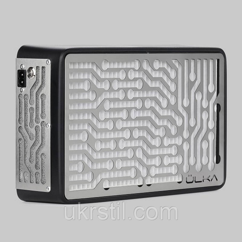 Витяжка для манікюру настільна Ulka Nano, колір чорний (сітка металік), фото 1