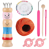 Набор «Куколка для плетения шнуров» устройство для вязания, помпон-мейкер и аксессуары