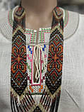 Гердан жіноча прикраса бісер чорний   ручної роботи, фото 3