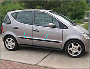 Молдинги на двері для Mercedes-Benz A-class W168 1997-2004