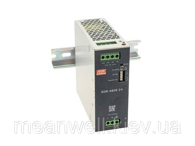 XDR-480E-48 Блок живлення на Din-рейку Mean Well 480вт, 48в, 10 А, фото 1