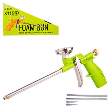 Пістолет для монтажної піни із пластиковою ручкою Alloid GF-0510