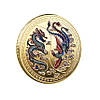 Сувенірна монета удачі "Дракон і Фенікс" / Подарункова монета у футлярі, фото 8