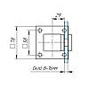 ODF-02-50-01-H400 Стійки для скляних огорож на конекторах Н400, матові, фото 4