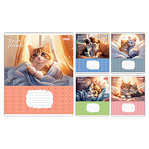 Набір зошитів 18арк. лінія 1Вересня Pets Frinds, уп.25шт. (768070), фото 1