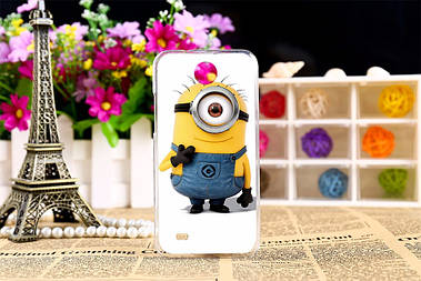 Оригінальні чохли для HTC Desire 300 з малюнком міньйон Стюарт