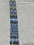 Гердан намисто українське з бісеру синьо жовтий патріотичний ручної роботи 46 *4.5 см, фото 2