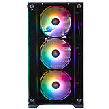 Корпус 1stPlayer X2-M-BK-4F7 Black без БЖ, фото 3