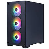 Корпус 1stPlayer X2-M-BK-4F7 Black без БЖ, фото 4