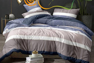 Двоспальний (Поліестер) | Комплект постільної білизни "Tricolor" | Простирадло 180х220 см