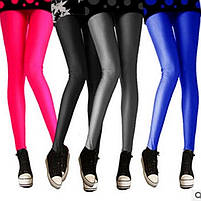 Блискучі жіночі лосини для фітнесу та повсякденного використання білі, фото 4