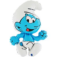 Фольгована кулька велика фігура Смурфик Пуф 101х69см Grabo