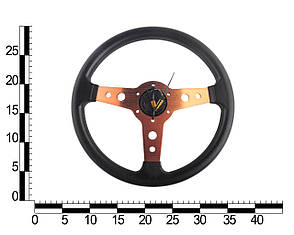 Кермо універсальне із золотими спицями (без перехідника), фото 2