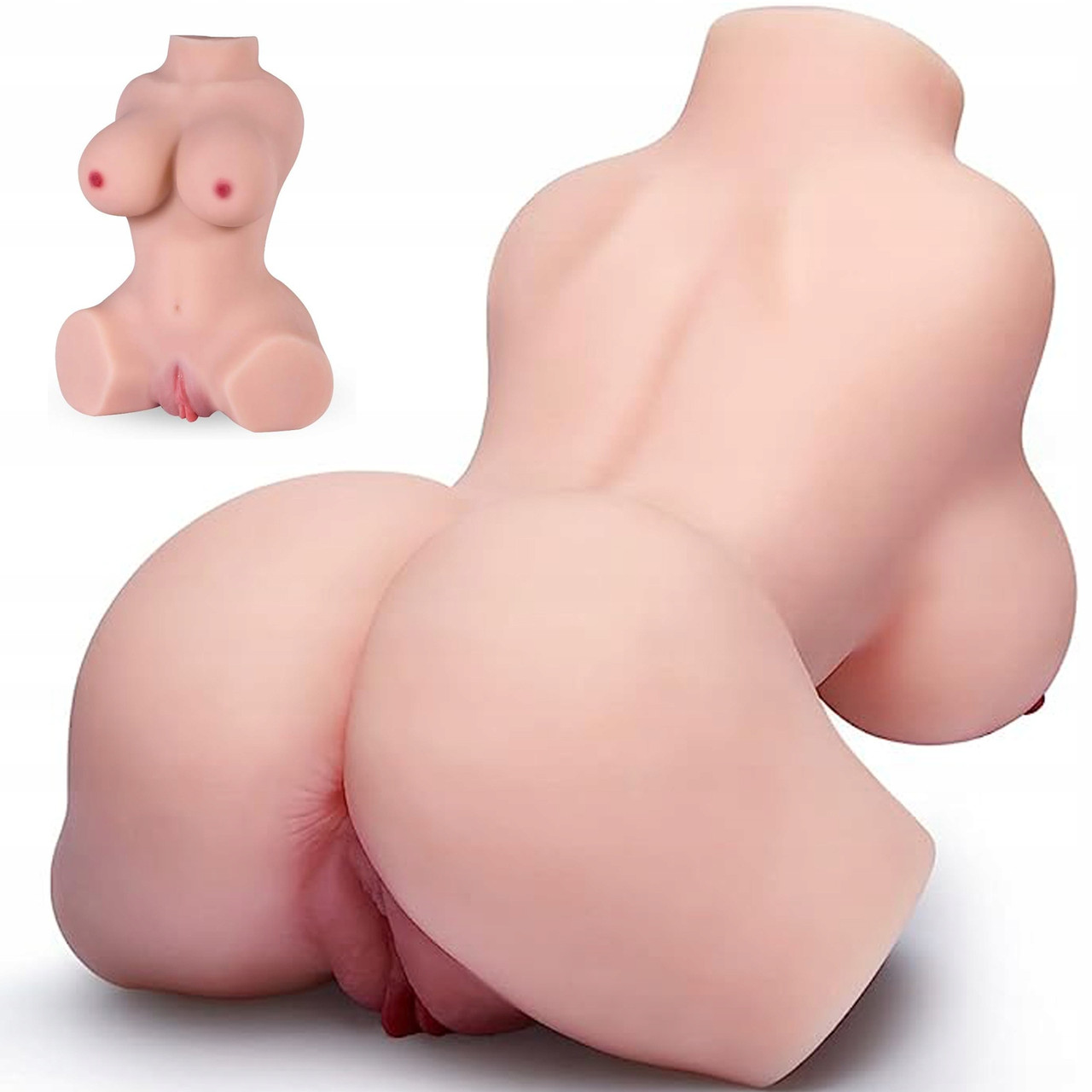 Мастурбатор Real Body — Real Emily 3 в 1 Реалістична лялька для сексу з великими грудьми піхвою сідницями