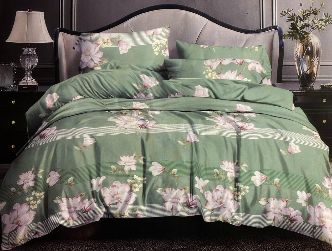 Полуторний (Поліестер) | Комплект постільної білизни "Magnolia" | Простирадло 150х220 см, фото 1
