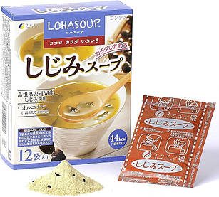 Fine LOHASOUP Shijimi Soup Суп із прісноводних молюсків, устриць, смак консоме, 12 пакетів*13 г, 156 г. До 03/2027
