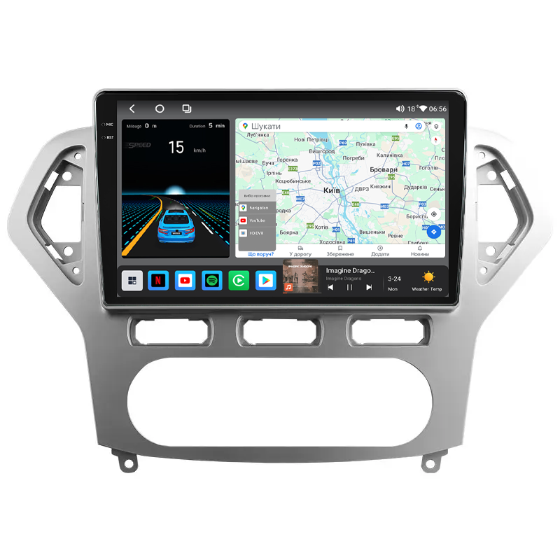 Штатна магнітола Mekede M6 Plus Ford Mondeo 4 (2006-2010) CarPlay QleD