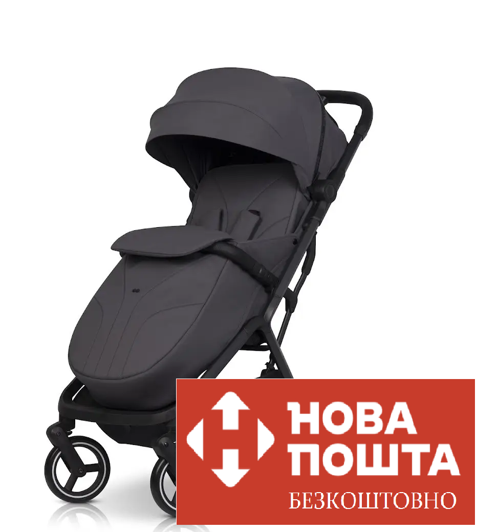 Коляска прогулянкова EasyGo Hero Ebony W/EA/HERO/CG cloud grey