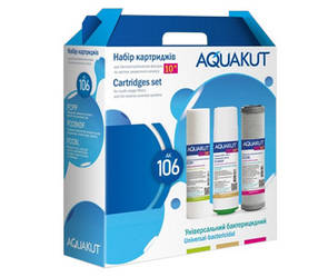 Набір картріджів для фільтру AquaKut AK-106 Універсальний-Бактерицидний
