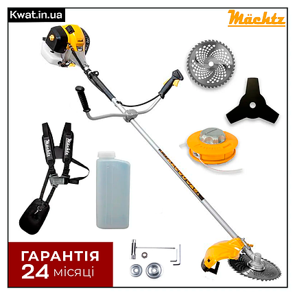 Тример бензиновий Mächtz MGB-2815 S 8500 об хв Ширина скошування 460 мм, фото 1