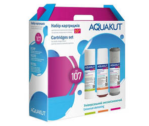 Набір картріджів для фільтру AquaKut AK-107 Універсальний-Знезалізуючий