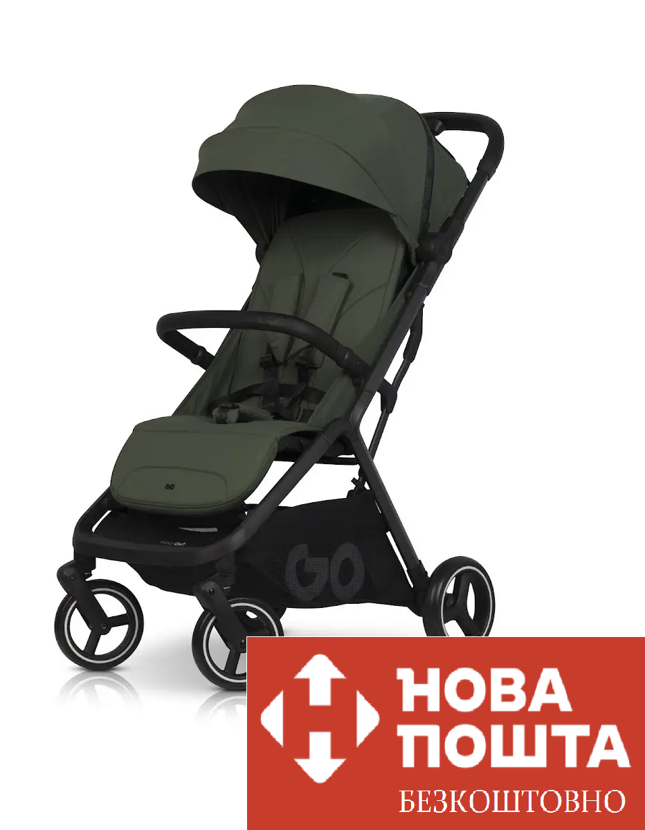 Коляска прогулянкова EasyGo Hero Ebony W/EA/HERO/JG jungle green