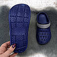 Крокси жіночі Gipanis сині з сірою шлейкою піна 4075, фото 5