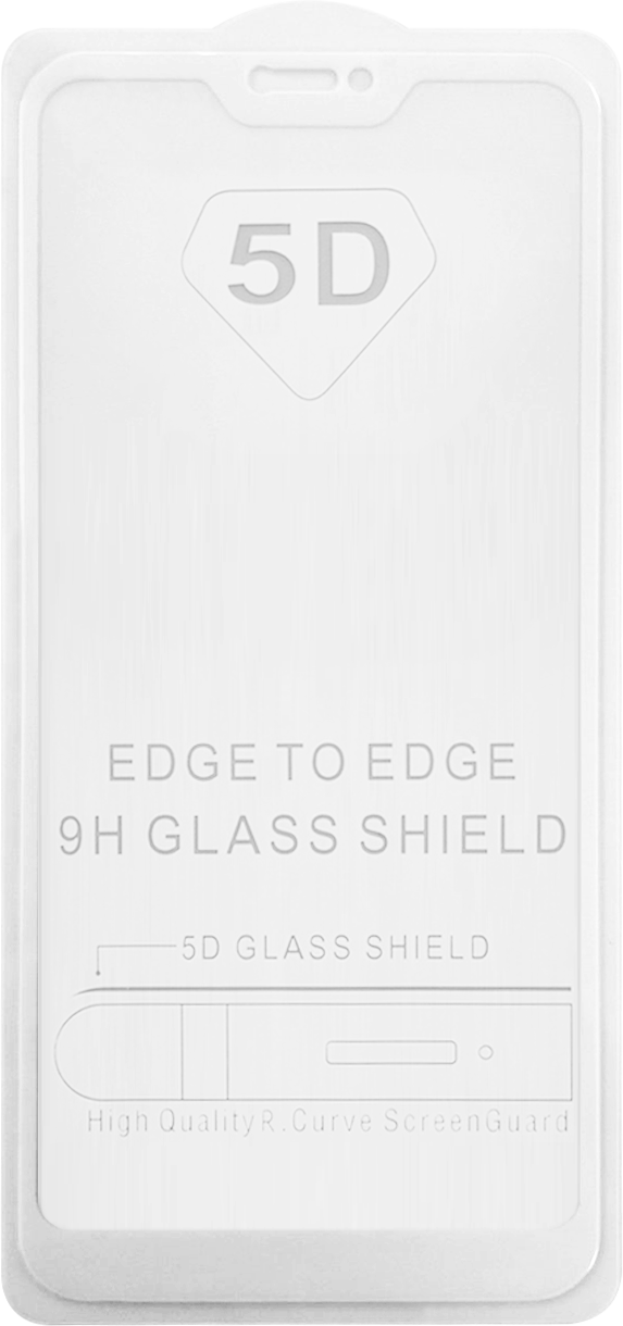 Захисне скло Xiaomi Mi A2 Lite/Redmi 6 Pro white frame 5D