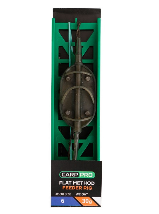 Готове оснащення на лідкорі Carp Pro Flat Method Feeder №6 30 г (CP18103-30)