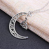 Кулон Язичницьке Колесо Трикветр і місяць амулет оберіг талісман підвіска, фото 2