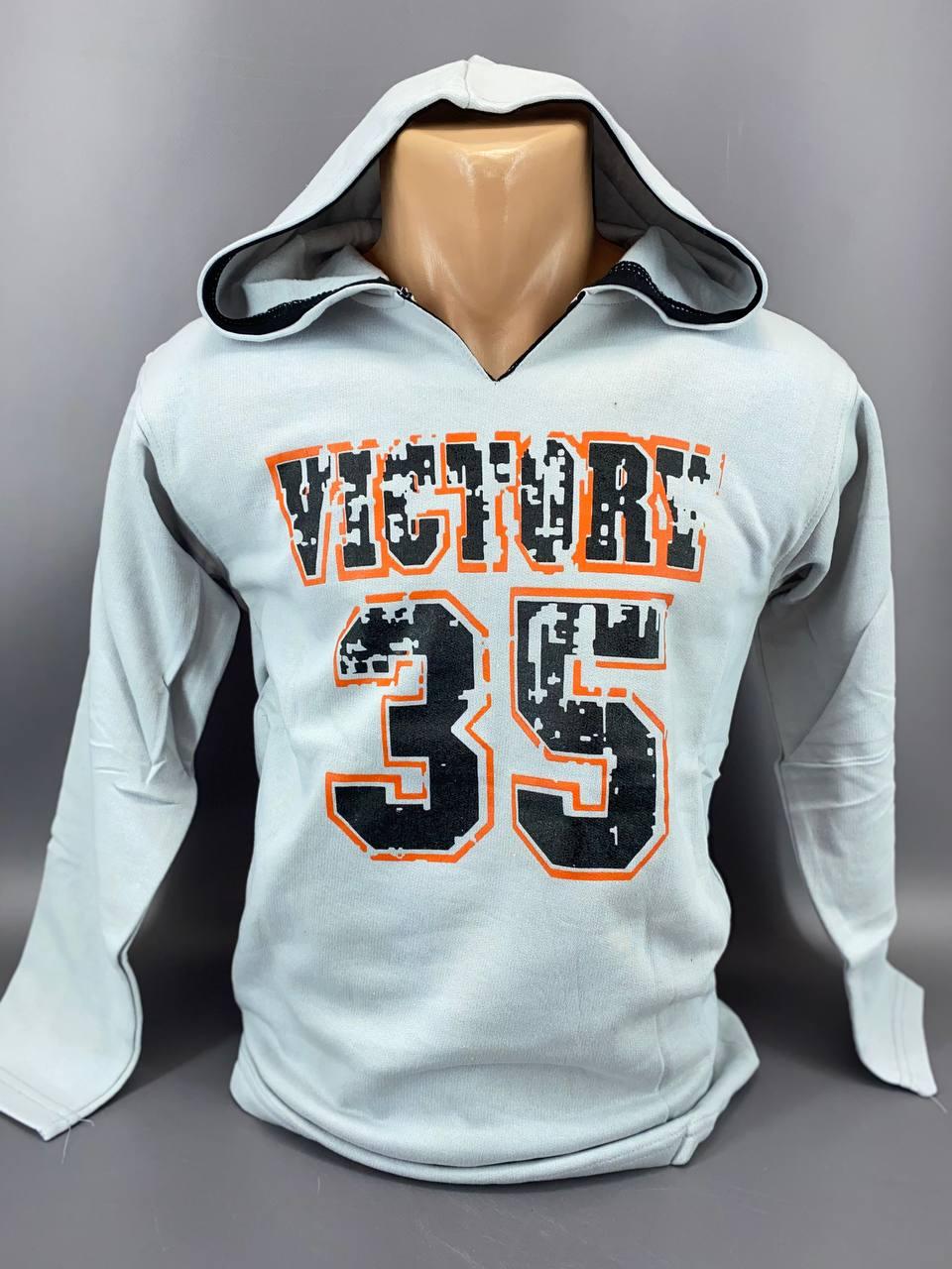 Батник підростковий з капюшоном на флісі L,XL, фото 1